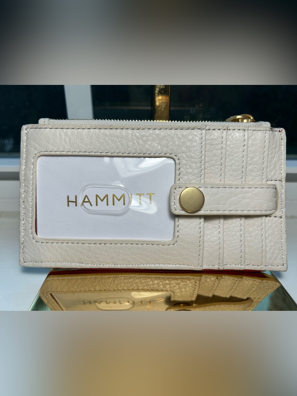 NWOT🌸Hammitt Catamaran Cream 210 West Card Holder